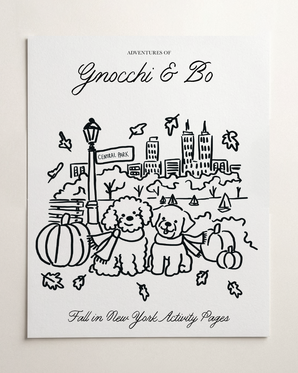 Fall in New York Activity Pages — Digital Download
