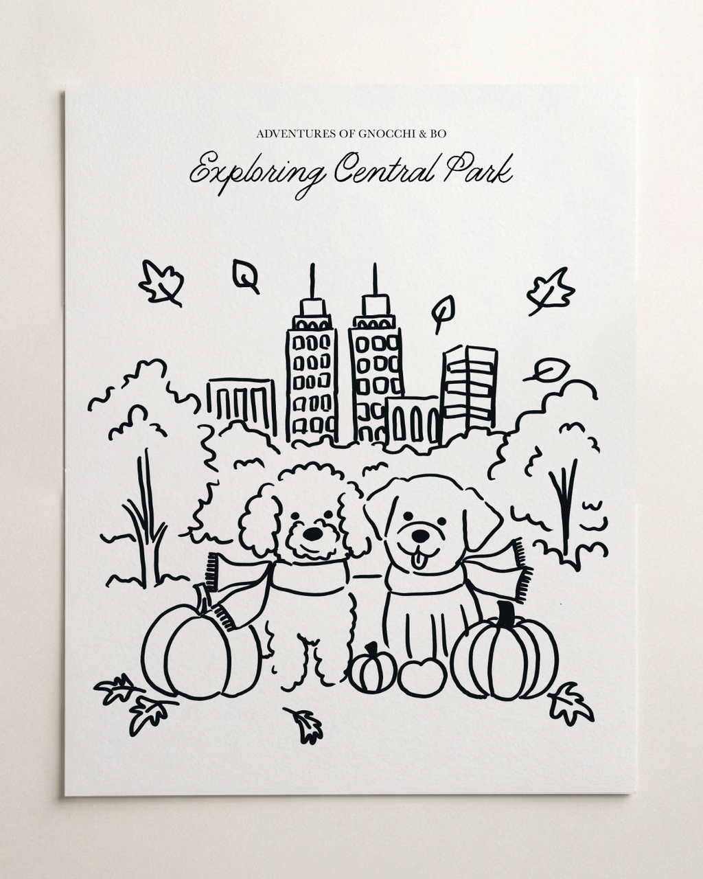 Fall in New York Activity Pages — Digital Download