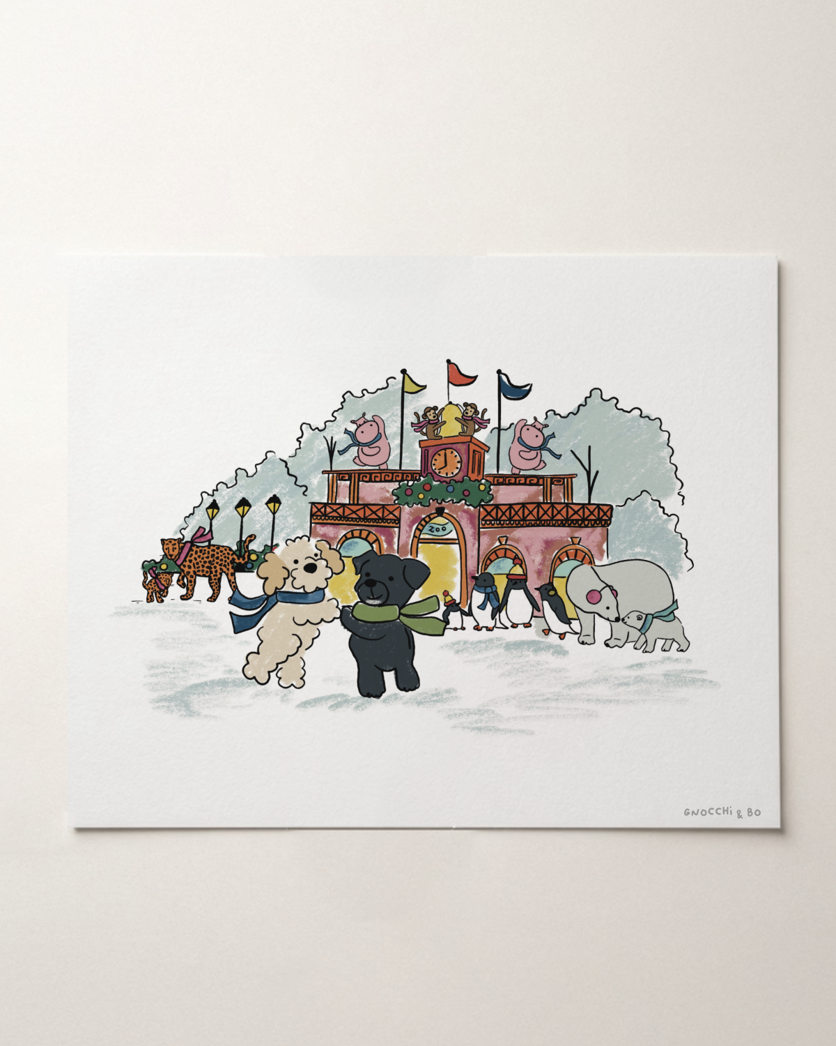 Artist Print | Winter at the Central Park Zoo